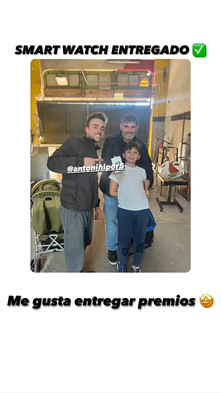 Smart watch: Otro premio entregado.
