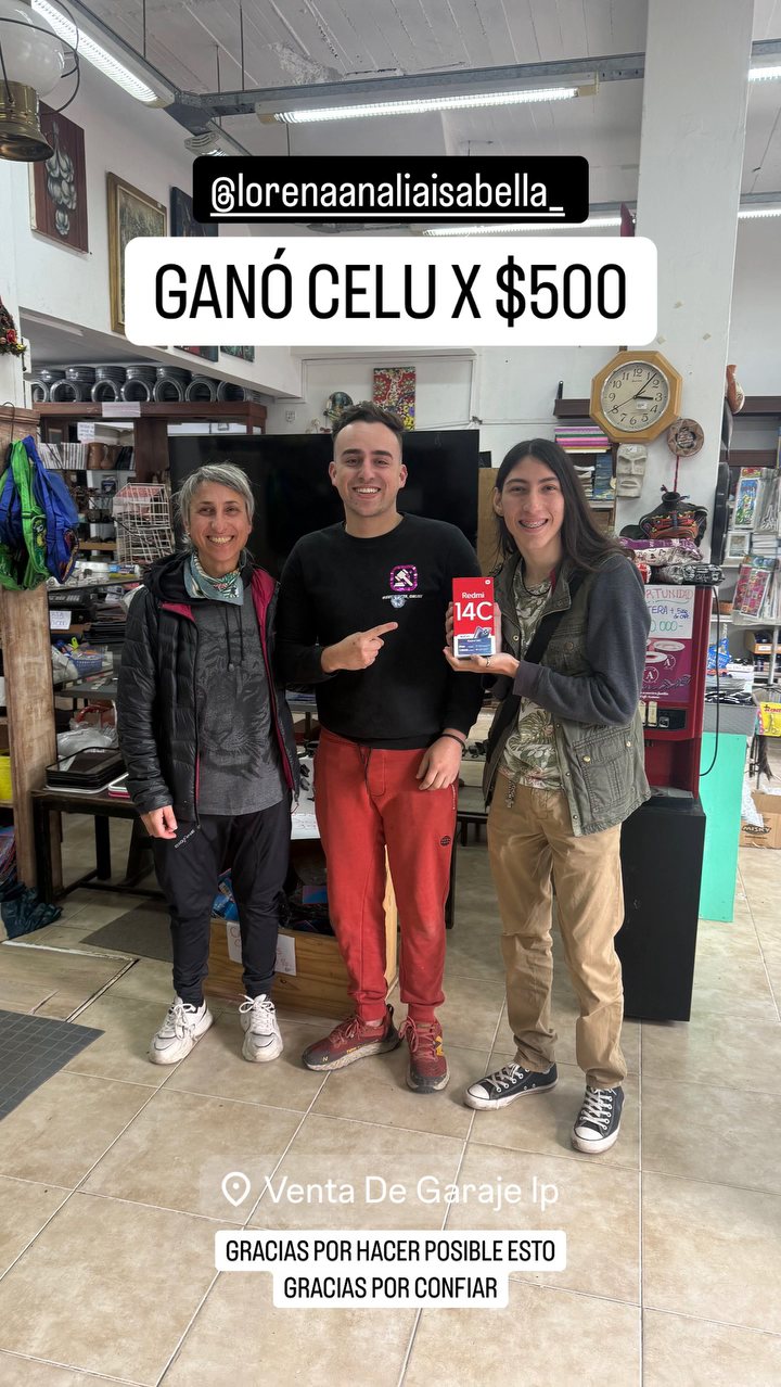 Celular Redmi 14C: Lorena A. lo ganó con una chance de $500.