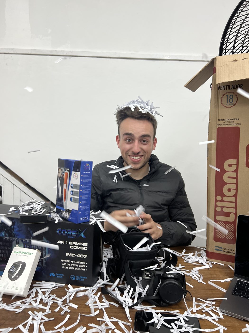 Festejando un sorteo