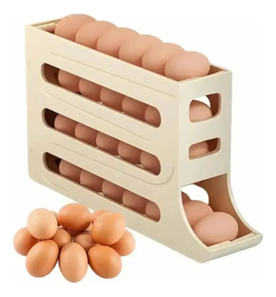 Dispensador de Huevos Plástico 4 Niveles · 10 números