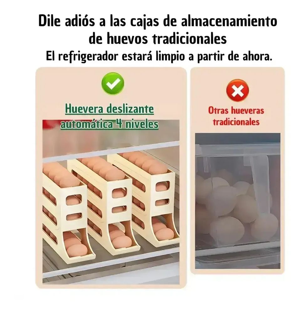 Dispensador de Huevos Plástico 4 Niveles foto 4