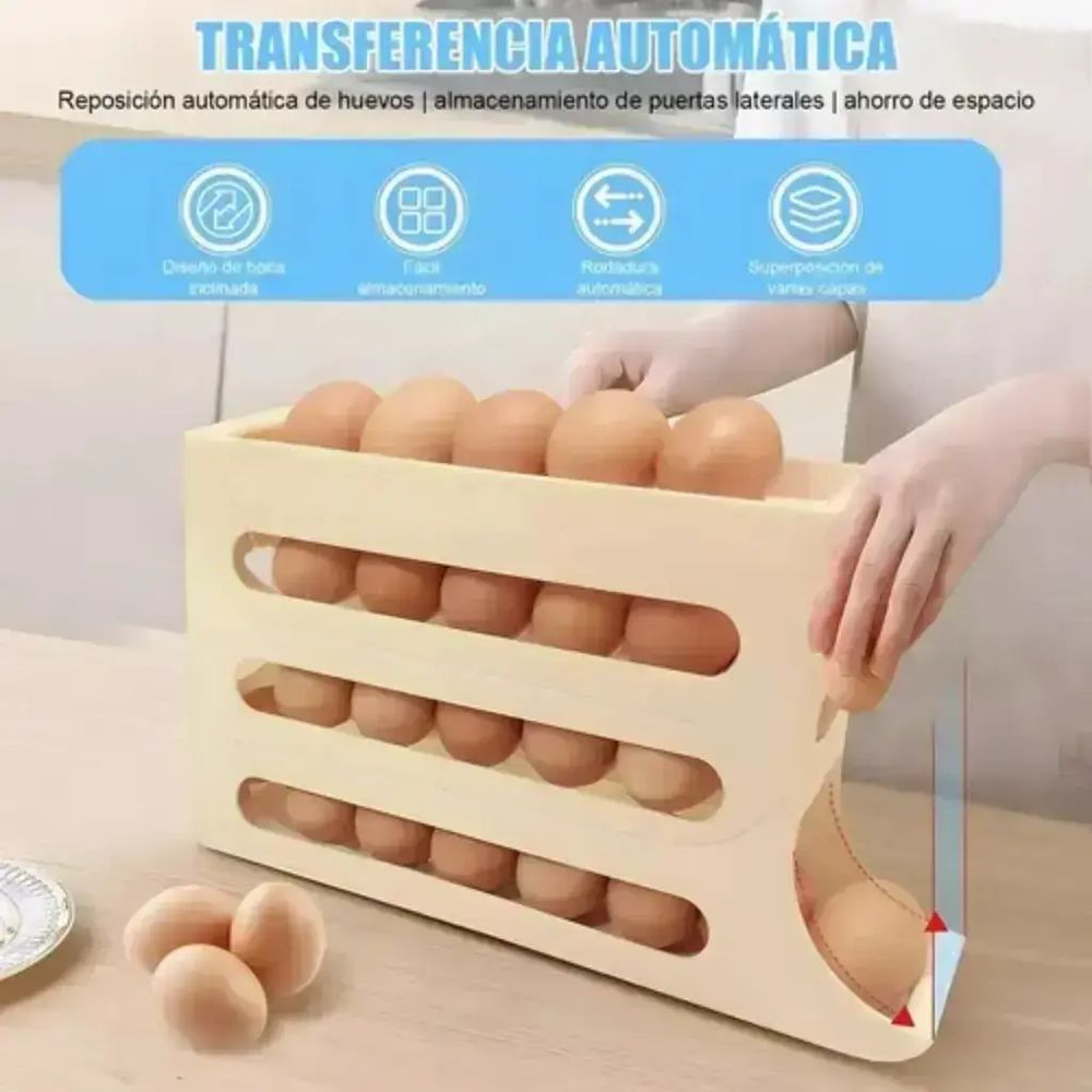 Dispensador de Huevos Plástico 4 Niveles foto 6