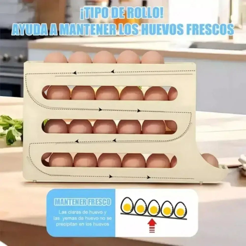 Dispensador de Huevos Plástico 4 Niveles foto 9