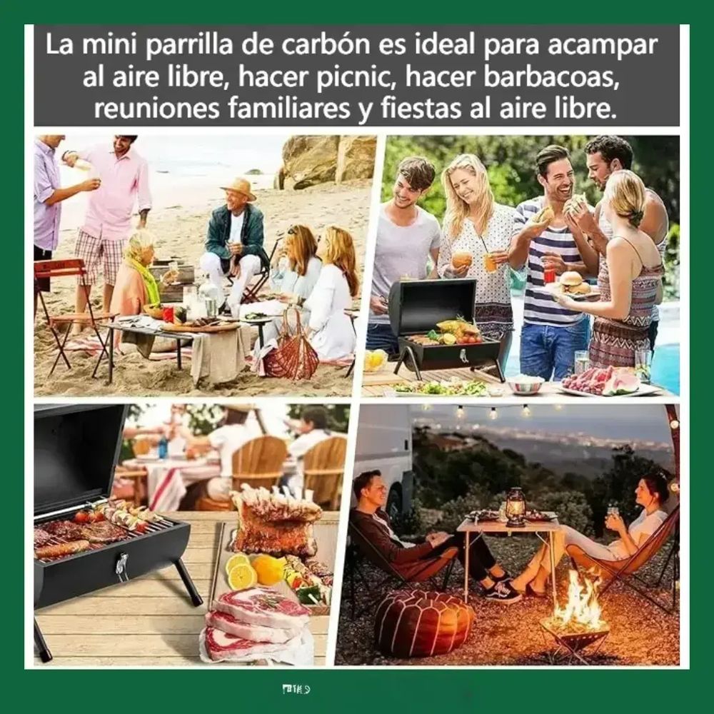 Parrilla Plegable de Hierro 51x38x17cm foto 4