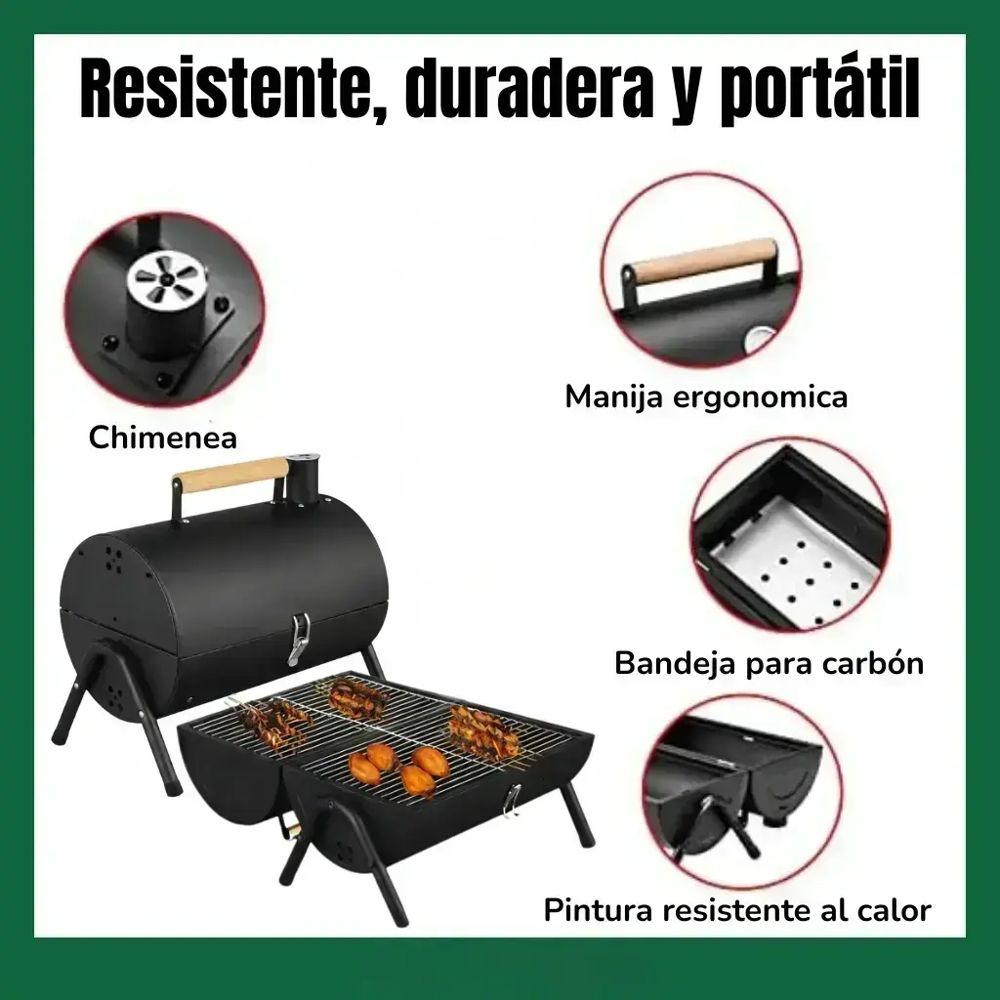 Parrilla Plegable de Hierro 51x38x17cm foto 5