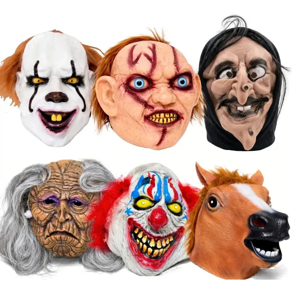 Máscara de Latex Terror - Anciano · 10 números