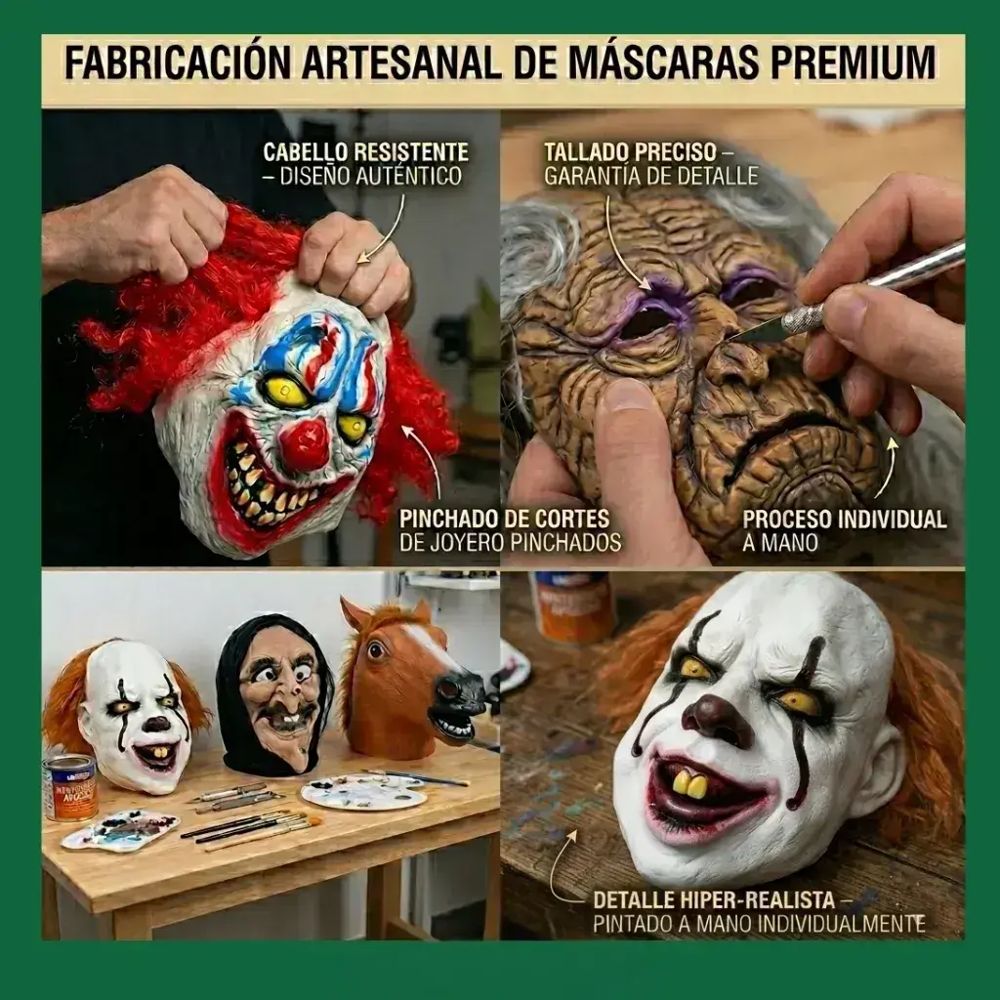Máscara de Latex Terror - Anciano foto 4