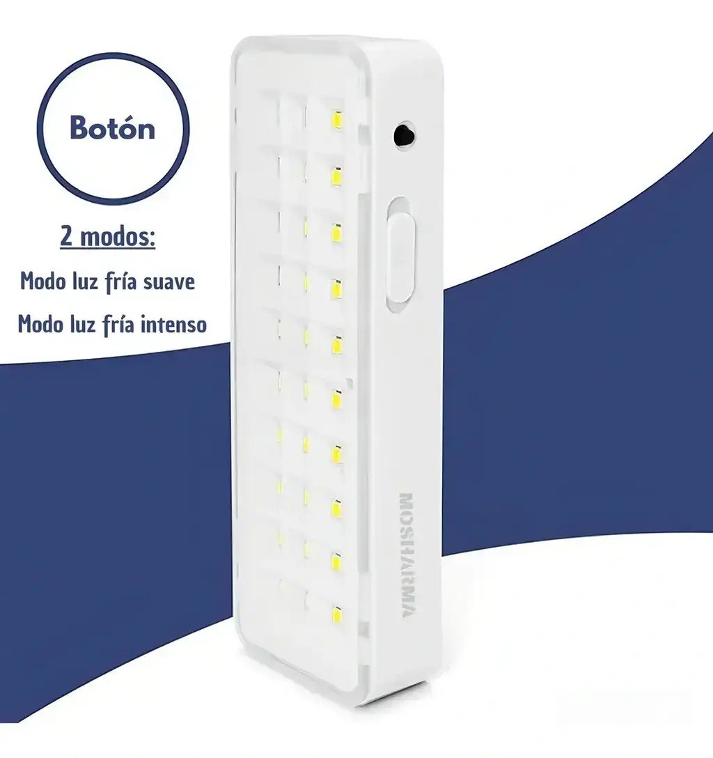 Luz de Emergencia 30 LED · 100 números