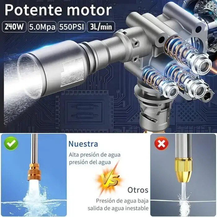 Hidrolavadora a Batería 240W · 100 números