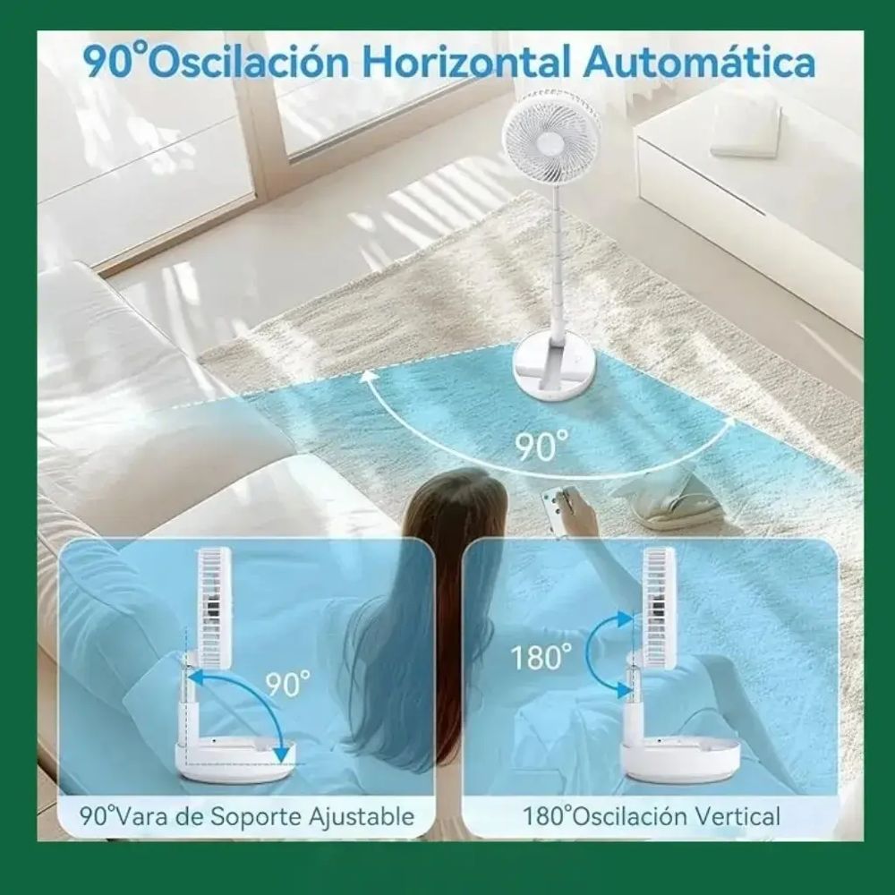 Ventilador USB Portátil Extensible y Plegable foto 4