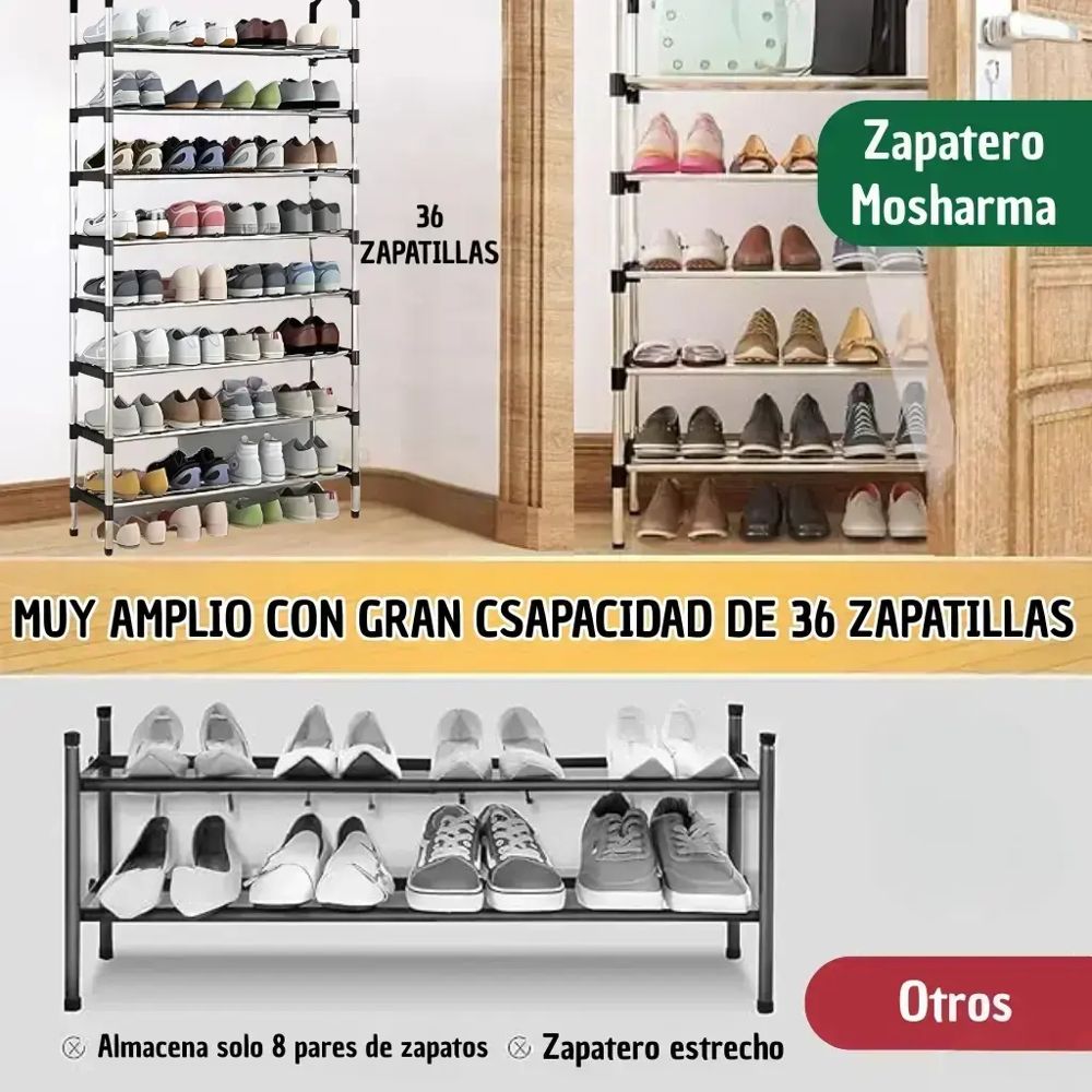 Organizador de Zapatos Metálico 55x26x113cm foto 10