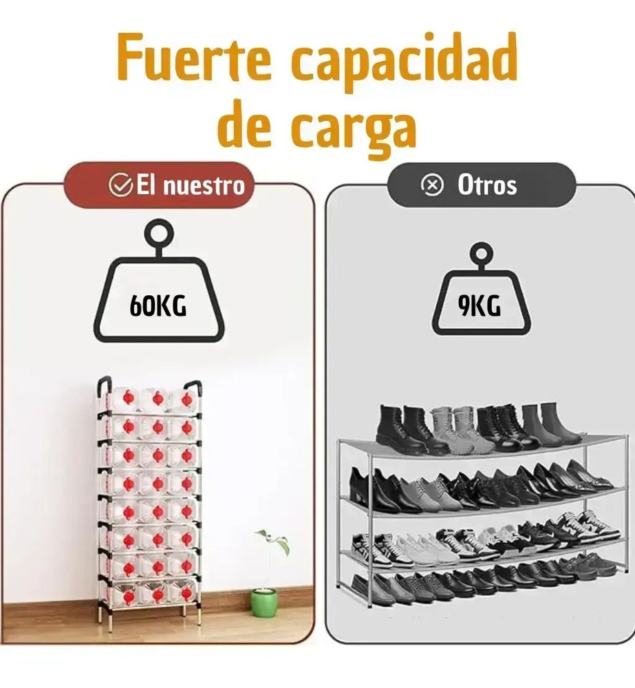 Organizador de Zapatos Metálico 55x26x113cm foto 4