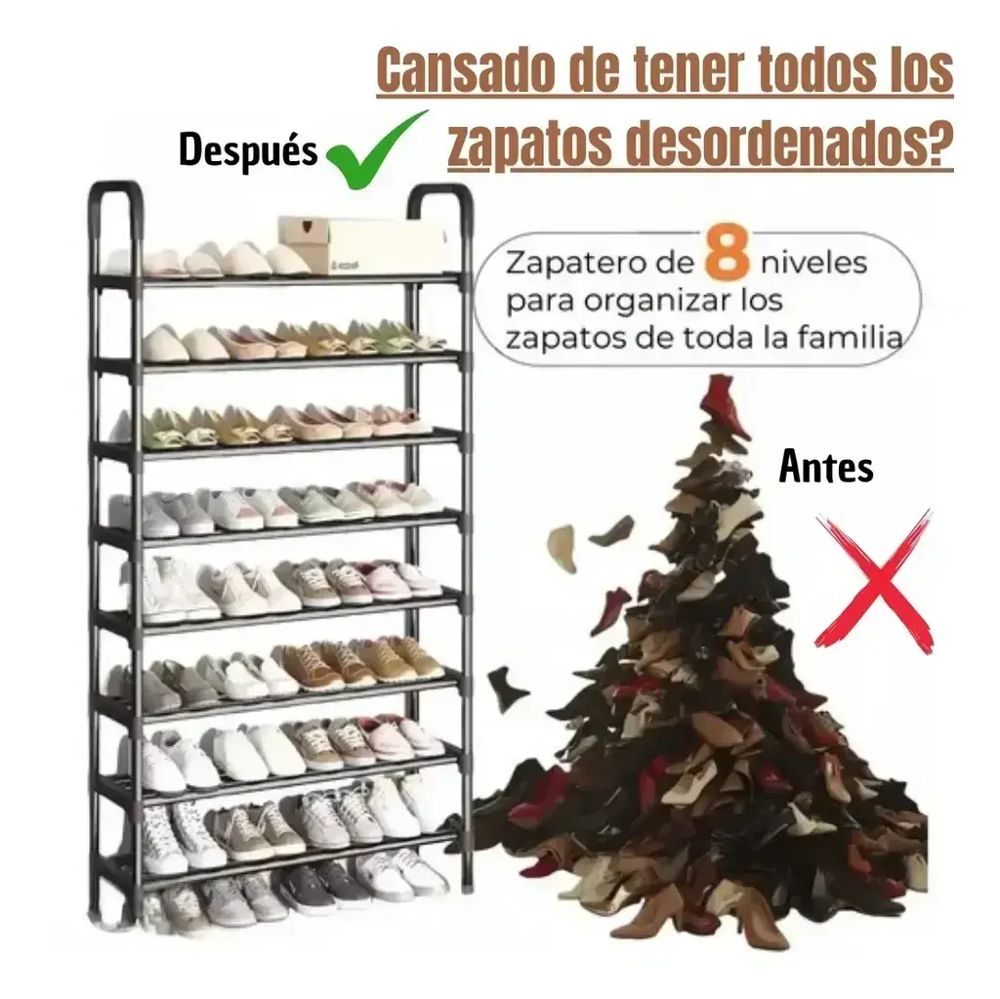 Organizador de Zapatos Metálico 55x26x113cm foto 7